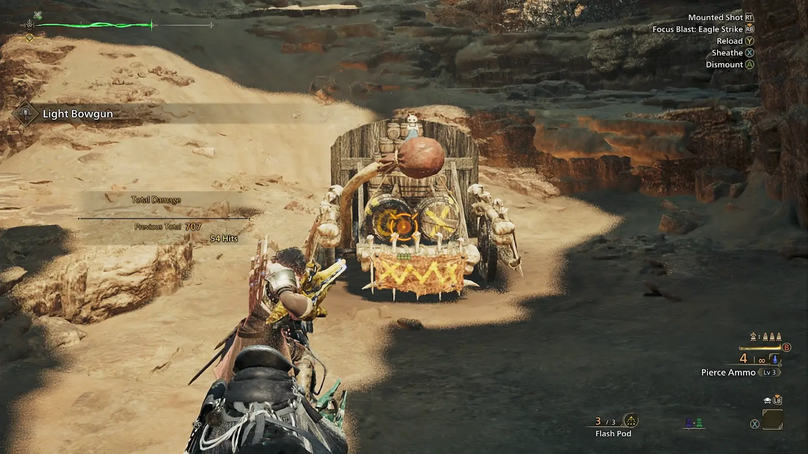 Wilds Light Bowgun Mounted Combat